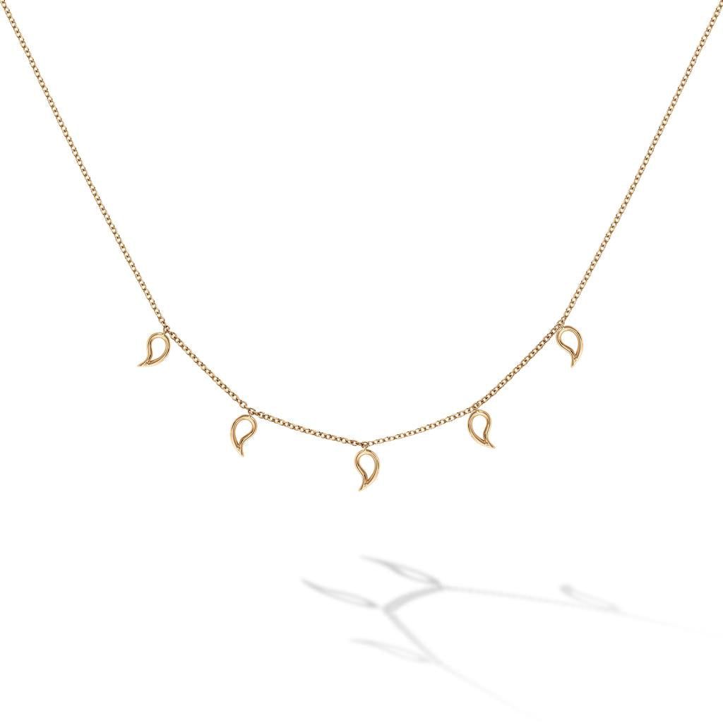 Birks 18K Yellow Gold Birks Pétale Collection Charm Necklace Necklaces