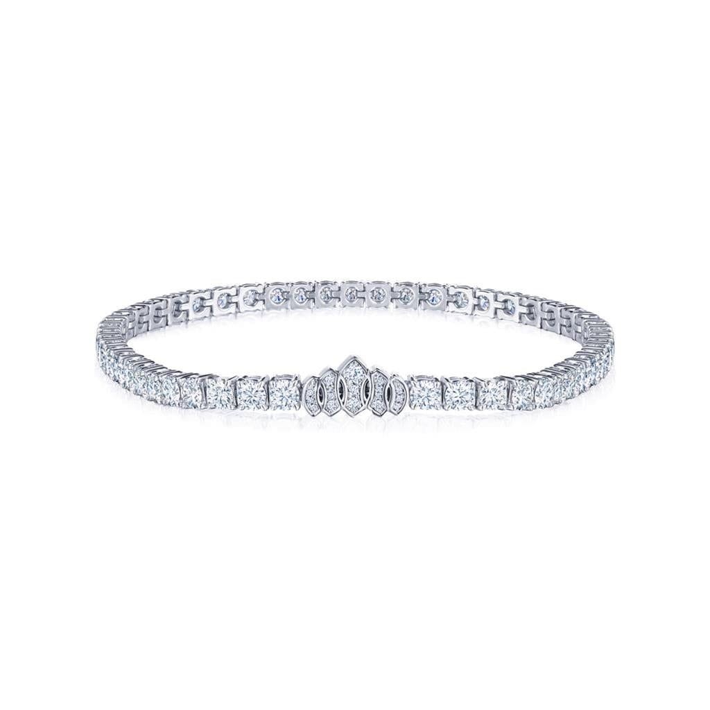 Kwiat Platinum Kwiat Signature Tiara Diamond Line Bracelet – 5.01ctw Womens Bracelets