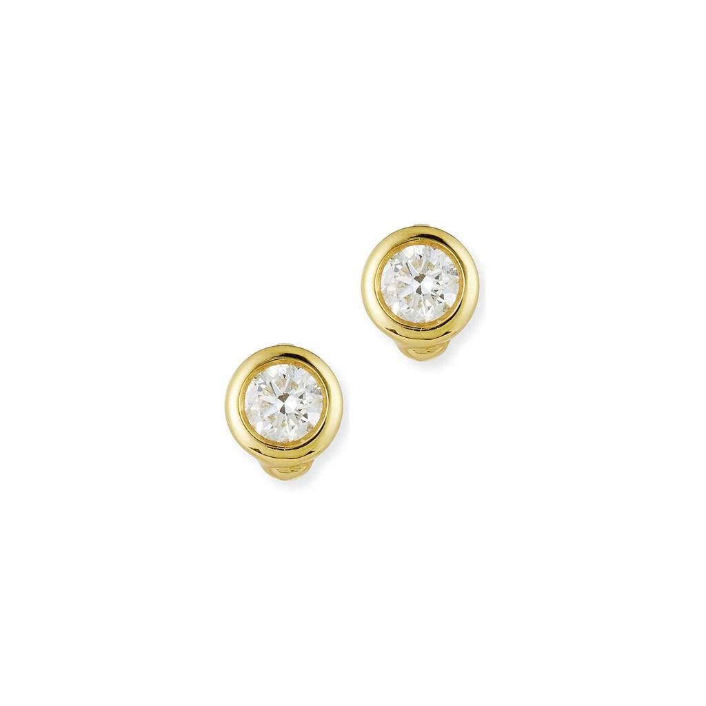 Roberto Coin 18K Yellow Gold Roberto Coin Diamond Stud Earrings Earrings