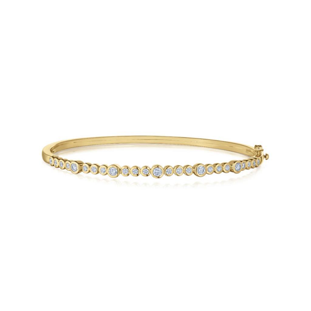 Kwiat 18K Yellow Gold Kwiat Portofino Confetti Diamond Bangle Bracelets - Women's