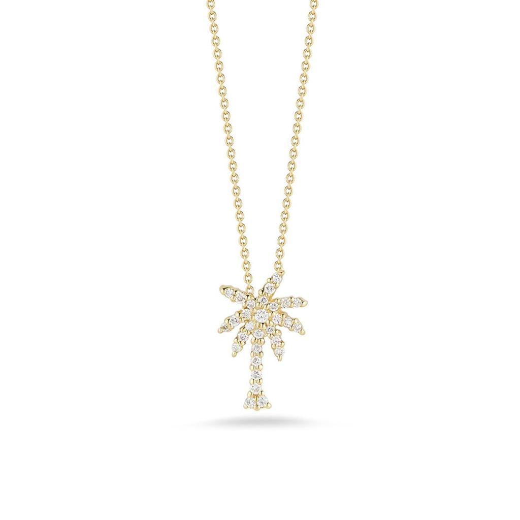 Roberto Coin 18K Yellow Gold Roberto Coin Diamond Palm Tree Pendant Pendants