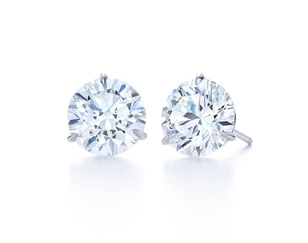 Kwiat Platinum Kwiat Round Brilliant Diamond Stud Earrings, 2.00ctw Earrings