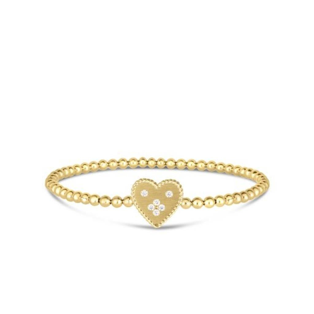 Roberto Coin 18K Yellow Gold Roberto Coin Venetian Princess Diamond Heart Bracelet Bracelets - Women's